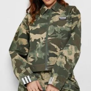 Adidas crop camo jacket